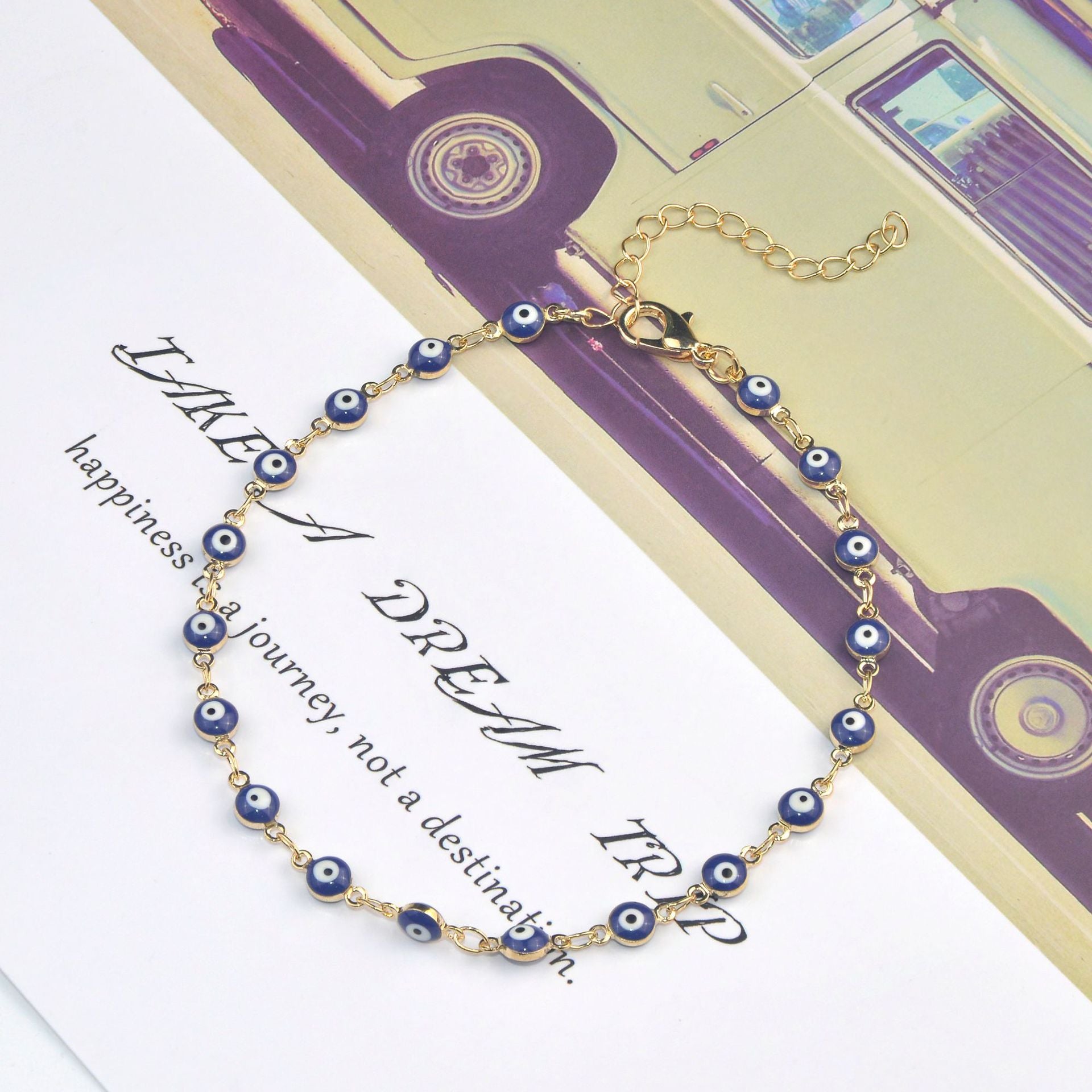 Wholesale Demon Eye Copper Anklets